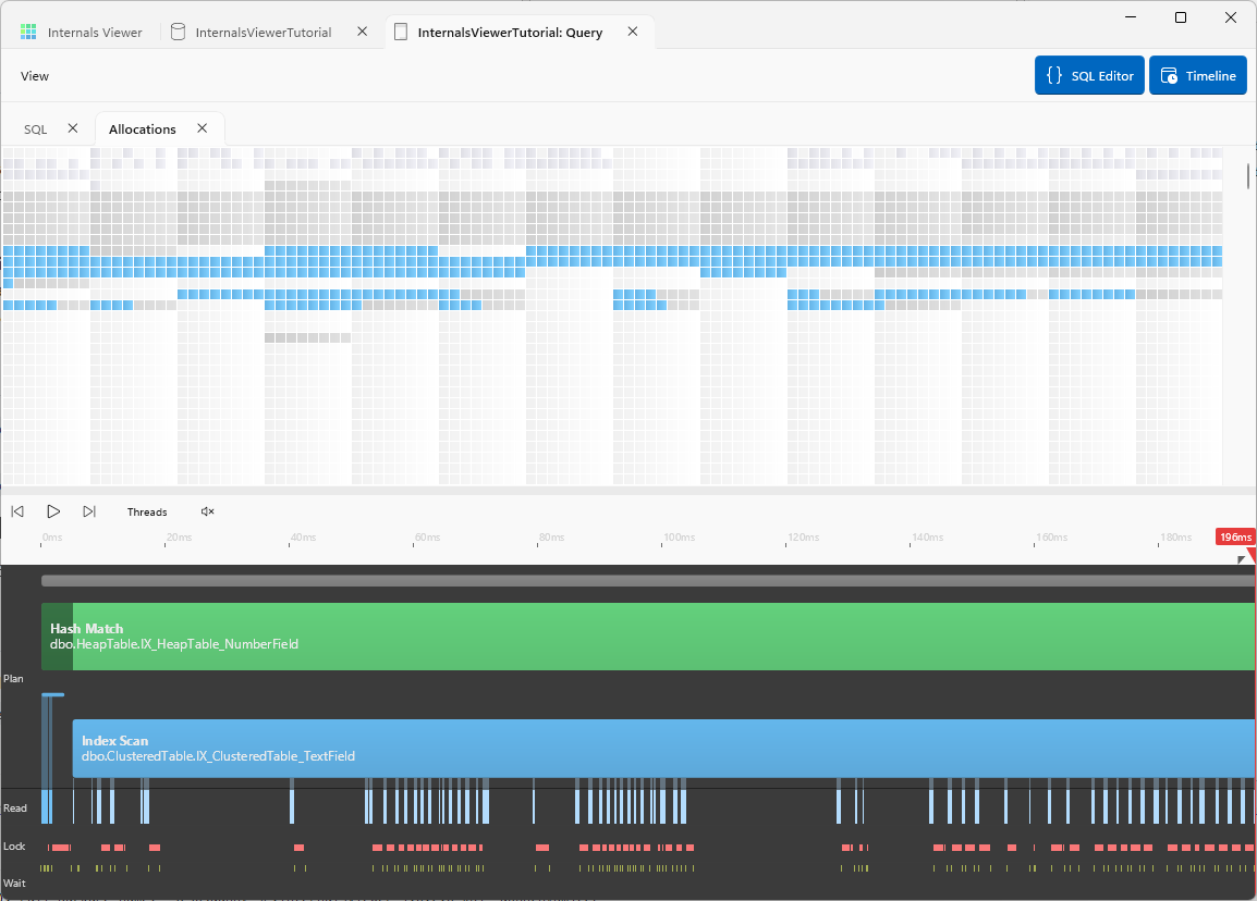 Query with allocations