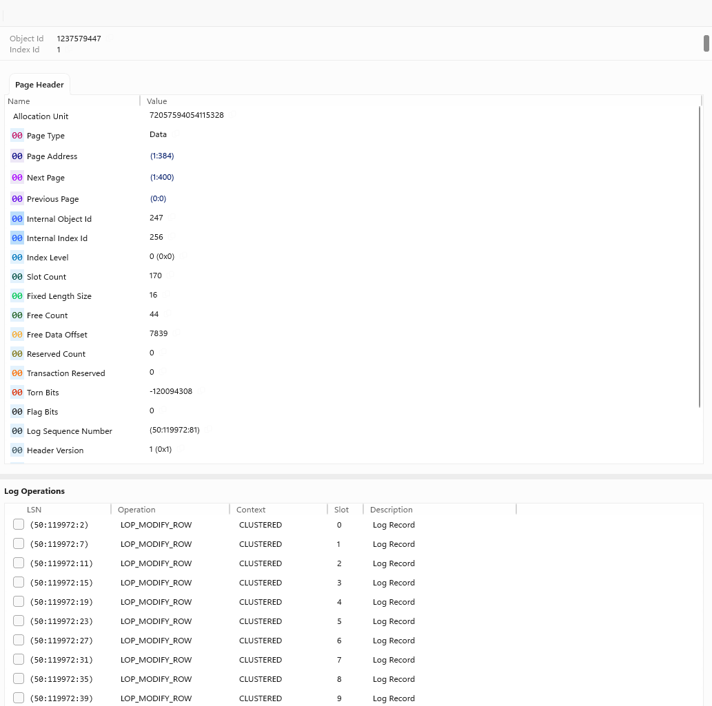 Multiple log operations, partially applied